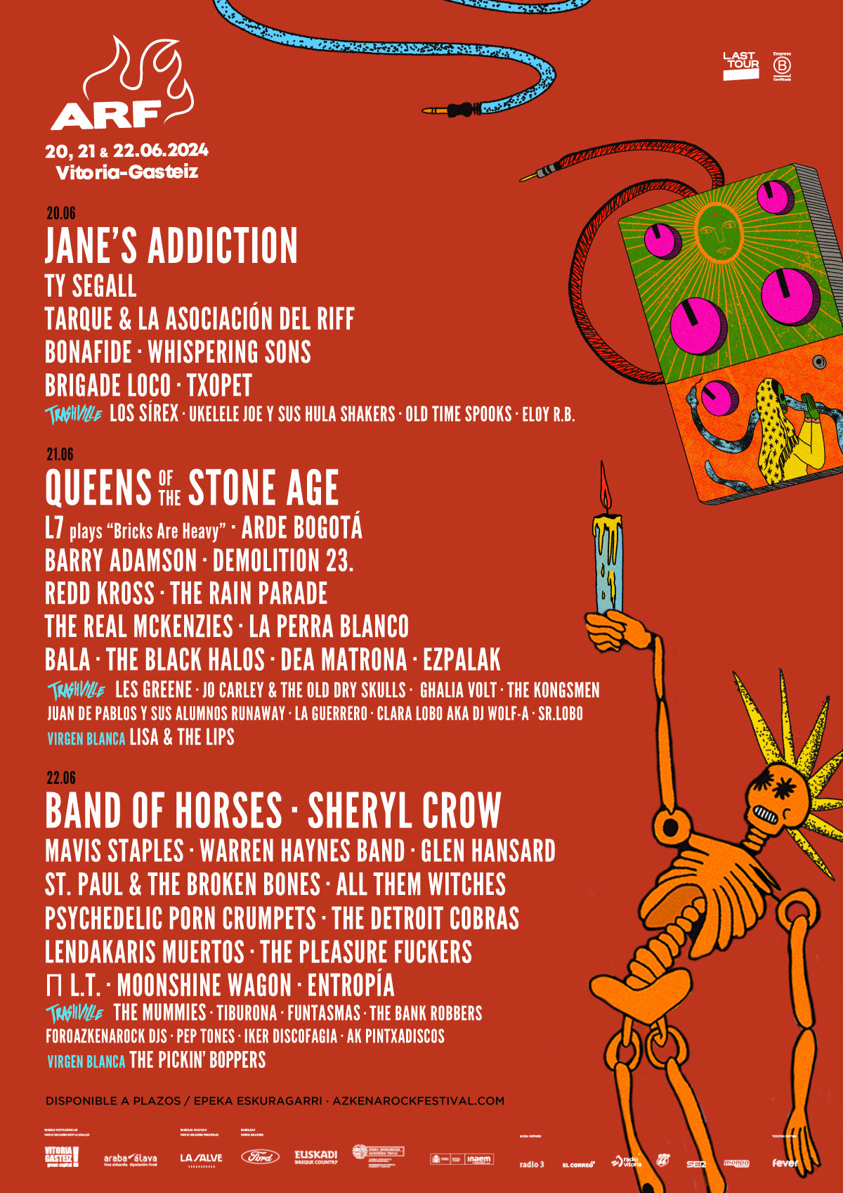 Azkena Rock Festival presenta el cartel cerrado y los horarios para su ...